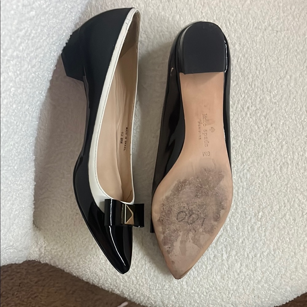 Kate Spade Black Flats with Bow Detail - Picture 5 of 5